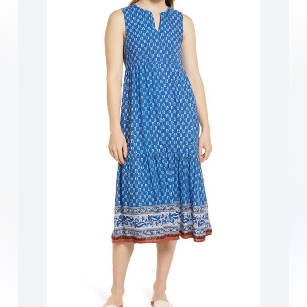 BeachLunchLounge Ireana tiered ruffle midi dress